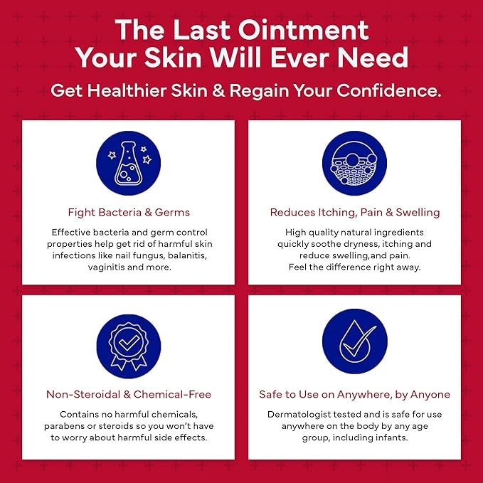 emuaid EMUAIDMAX Eczema Ointment, Maximum Strength Soothing Relief for Eczema, Psoriasis, Athlete’s Foot, Jock Itch, Rashes, Itchy, Dry, Irritated Skin and Minor Skin Irritations, 16oz