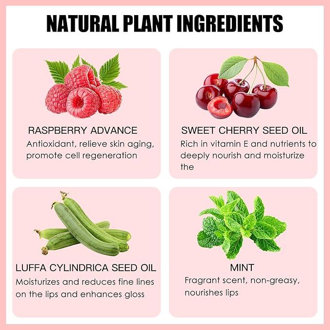 2PCS Lip Oil Set, Hydrating Lip