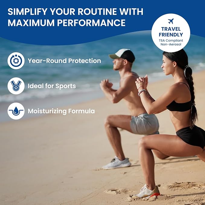 BU SPF 50 Sunscreen Spray for Face and Body, Non Aerosol Spray, TSA Travel Size Sunscreen, Clear, Non Greasy, Water Resistant, White Sage 1 oz (3 Pack)