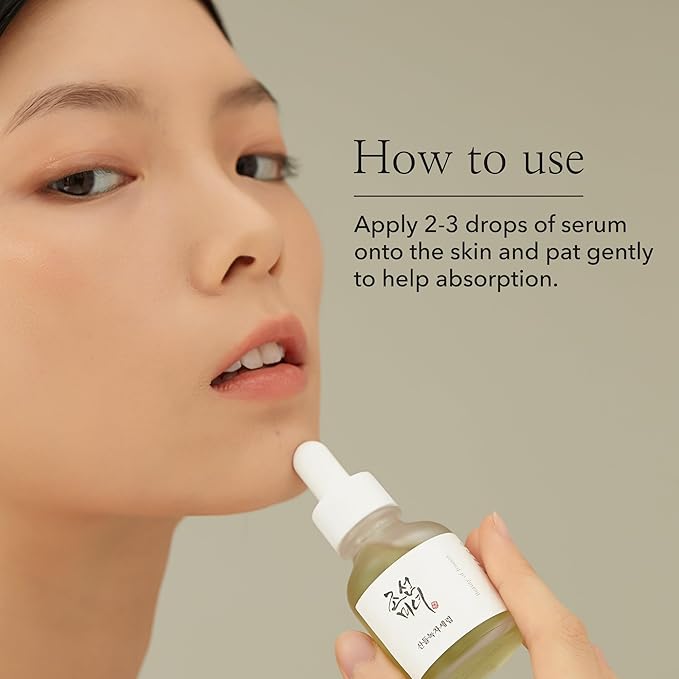 Beauty of Joseon Calming Serum Green Tea Panthenol Soothing, Moisturizing Sensitive, Acne-Prone, UV Irritated Skin, Daily Korean Skin Care for Men and Women (2 Fl.Oz.)