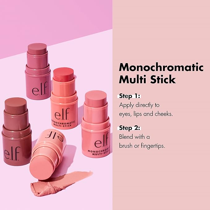 e.l.f. Monochromatic Multi Stick, Luxuriously Creamy & Blendable (5 g) 0.17 oz