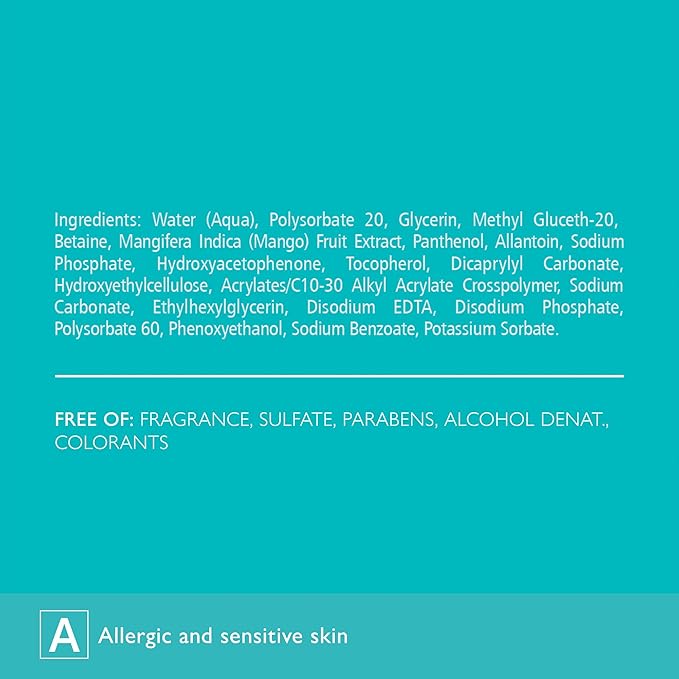 Moisturizing Cleansing Face Gel - Gentle Face Wash Cleanser, Removes Impurities & Makeup, Hydrates & Soothes Allergic & Sensitive Skin, PHYSIOPURIC-GEL 6.42 fl oz