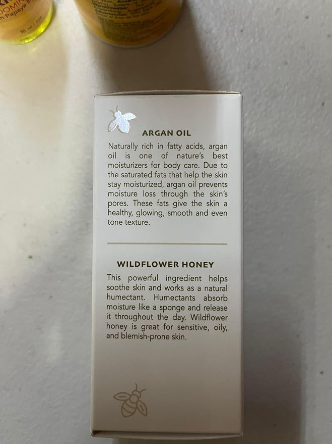 OMIC Lighten-Up Honey, Skin Brightening Serum - 1 fl oz / 30ml - Anti Aging Serum, Formulated to Fade Dark Spots, Skincare Serum - with Agran Oil, Aloe Vera & Rose Water