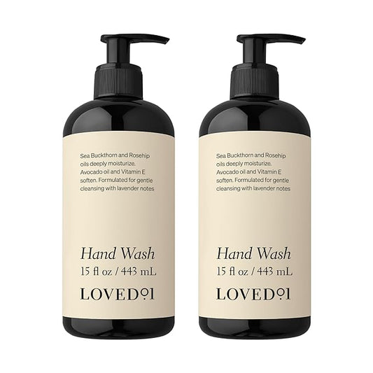 Hand Wash, John Legend Skincare, Liquid Hand Soap, Gentle & Hydrating, Cruelty-Free, Formulated with Nourishing Oils & Soft Lavender, 2-Pack (15 oz each)