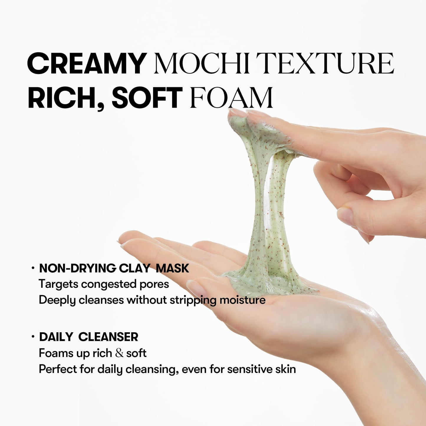 VT COSMETICS CICA Mask Cleanser, 2-in-1 Facial Wash, Non-Drying Clay Mask, Gentle Pore Care, Exfoliating, Hydrating, Centella Asiatica for Acne-Prone & Sensitive Skin, Korean Skincare (4.05 fl. oz)