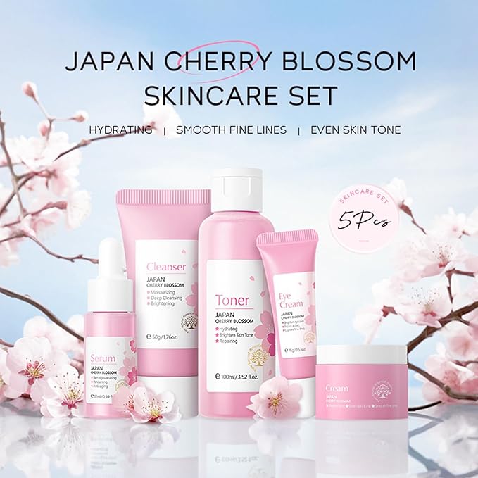 Korean Skin Care Set - Sakura