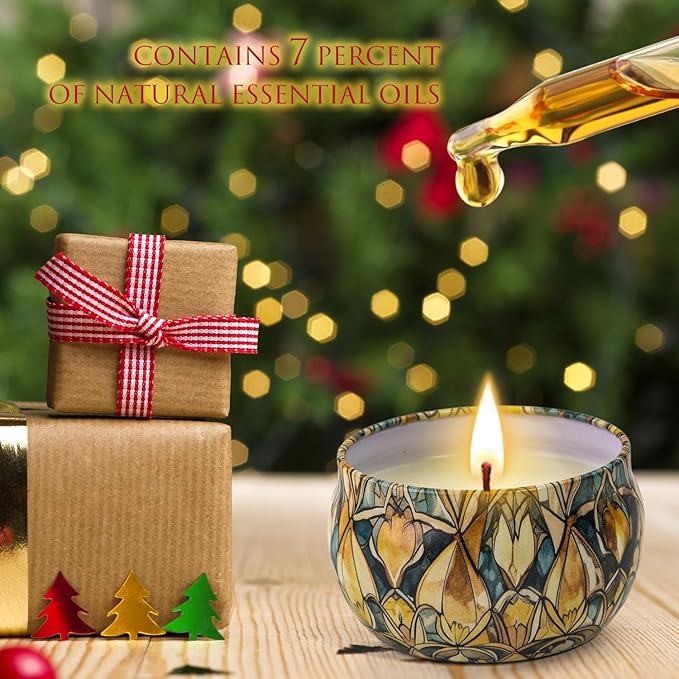 12 Pack Christmas Scented Candles Gifts Set for Women, Candles for Home Scented, 2.5 oz Soy Wax Aromatherapy Candle, Best Gifts for Women Thanksgiving Day Birthday Christmas