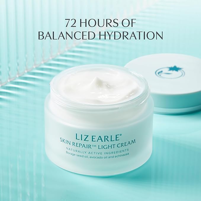 Liz Earle Skin Repair Light Face Cream - Hydration-Boosting Face Moisturizer with a Silky, Lightweight Texture - Balances & Hydrates Skin for a Healthy, Radiant Glow (50 ml)