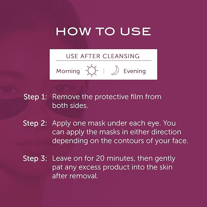 111SKIN Black Diamond Eye Mask, Hydrating Under Eye Patches for Dark Circles with Retinol, Hyaluronic Acid & Niacinamide, Helps Lift & Firm the Appearance of Fine Lines & Undereye Area, 8 Pairs