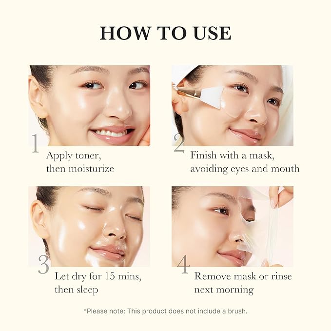 medicube Viral Glass Glow Overnight Wrapping Mask Duo: Collagen Overnight Wrapping Peel Off Facial Mask Pack and Turmeric Overnight Wrapping Peel Off Mask and Jelly Brush