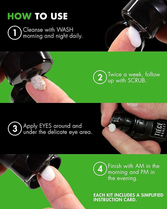 Tiege Hanley Mens Skin Care Set, Advanced Skin Tiege