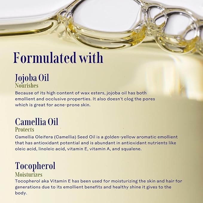 Three Ships Glow Jojoba Oil Serum – As Seen on TV - Vegan Facial Serum Hydrates, Corrects + Balances Skin – Intensive Natural Face Serum for Oily/Combo Skin, 30mL