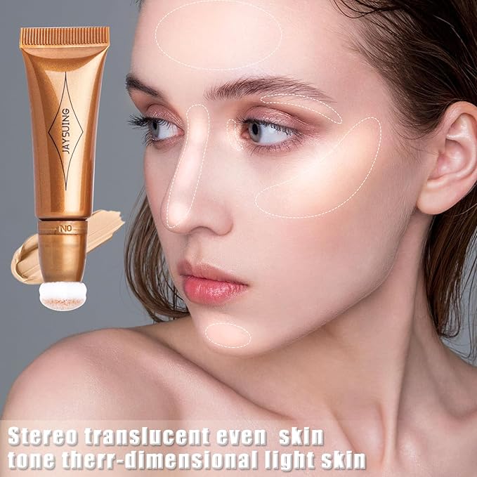 Bronzer Stick Cream Contour Stick Liquid Contour Wand Gold Highlighter)