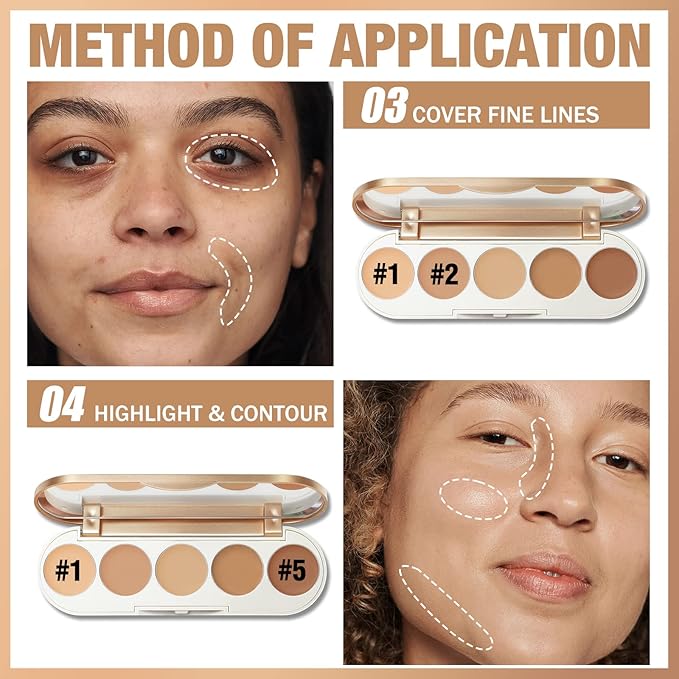 FOCALLURE #GoldenAge 5 in 1 Multi Uses Concealer