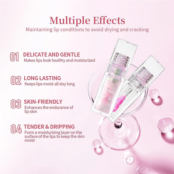 Bossup Color Changing Lip Oil，Magic Color Changing Lip