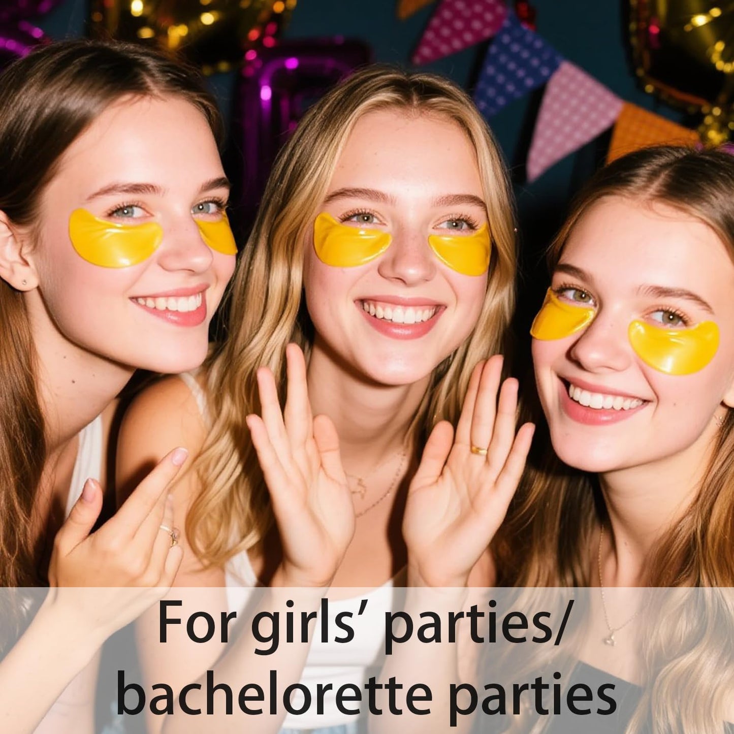 Eakroo 30 Pairs Lip Masks & Eye Masks, 24K Gold Crystal Gel Collagen Eye Patches, Under Eye Patches for Puffy Eyes, Bachelorette Party Favors, Bridesmaid Gifts, Stocking Stuffers, Skincare