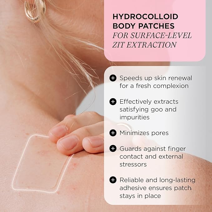 ZitSticka Pimple Patches | Face & Body | Hydrocolloid Patches | Cover Zits & Blemishes | Acne Patches or Zit Spot Stickers | Body Blemish Patch | GOO GETTER BODY PATCH | Pack of 9