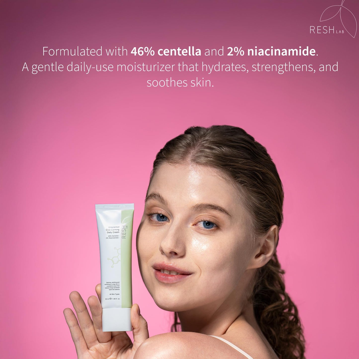 Rash Lab Cica Cream – Korean Centella Face Moisturizer for Sensitive Skin | Anti-Redness Soothing Repair Cream with Niacinamide & Ceramide | Lightweight Hydrating Daily Facial Moisturizer 50 ml