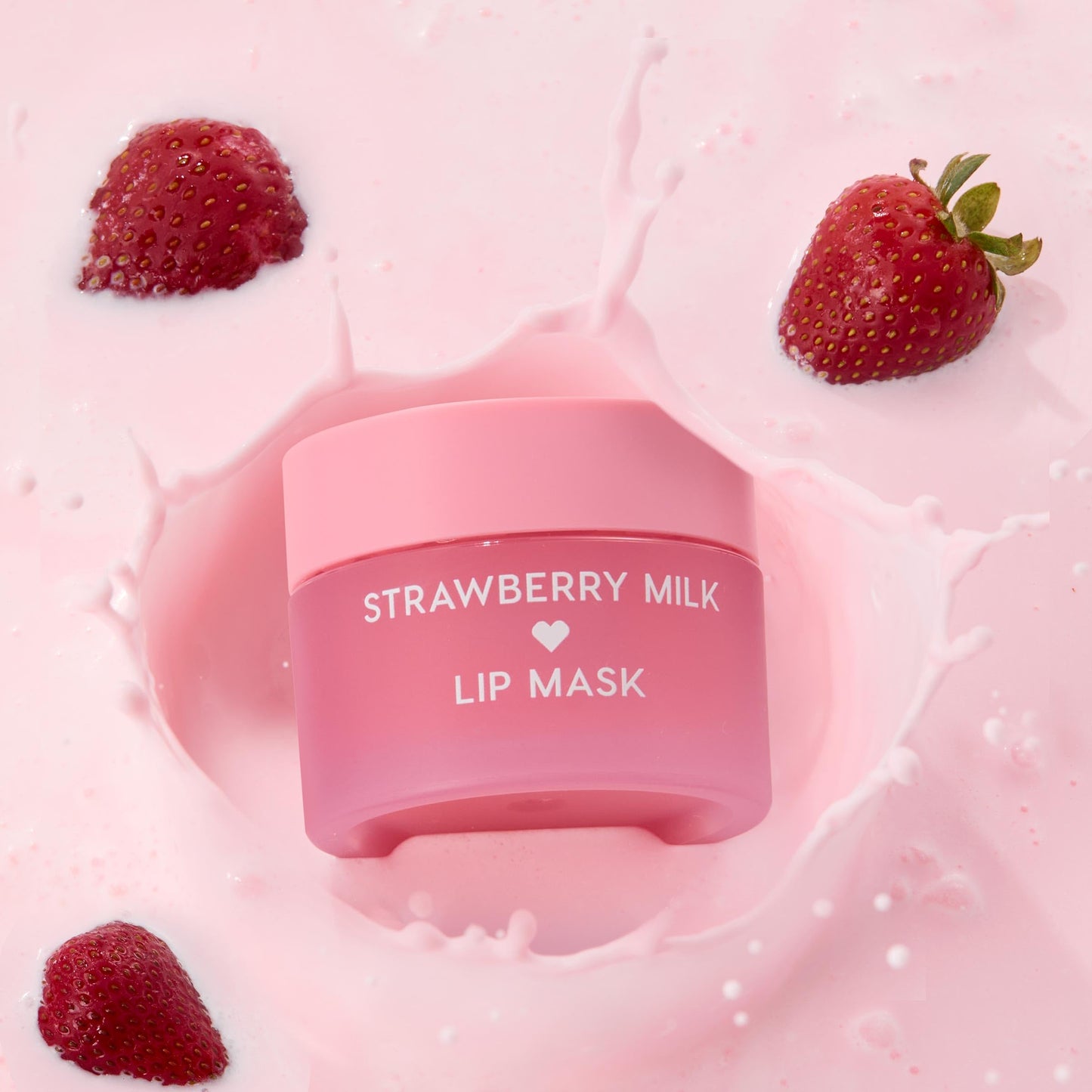 ColourPop Fresh Kiss Lip Mask - Leave-On Lip Moisturizer & Overnight Treatment - Replenishes Dry Lips with Shea Butter & Vitamin E - Strawberry Milk (0.28 oz)