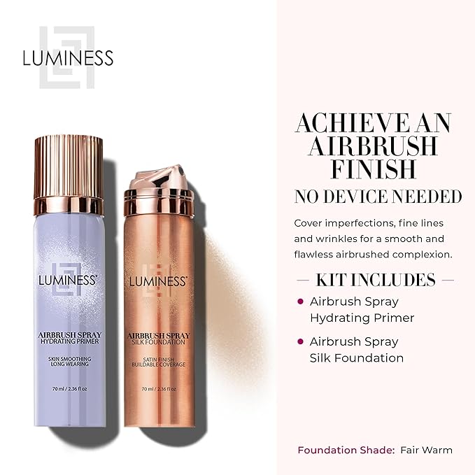 LUMINESS Silk Spray Airbrush Foundation Makeup & Hydrating Satin Finish