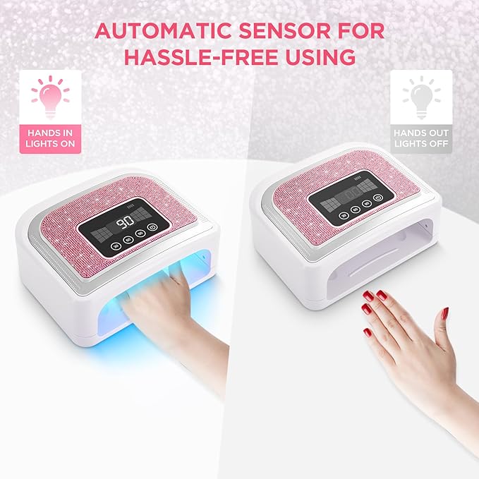 Cordless Nail Lamp, 120W Rechargeable