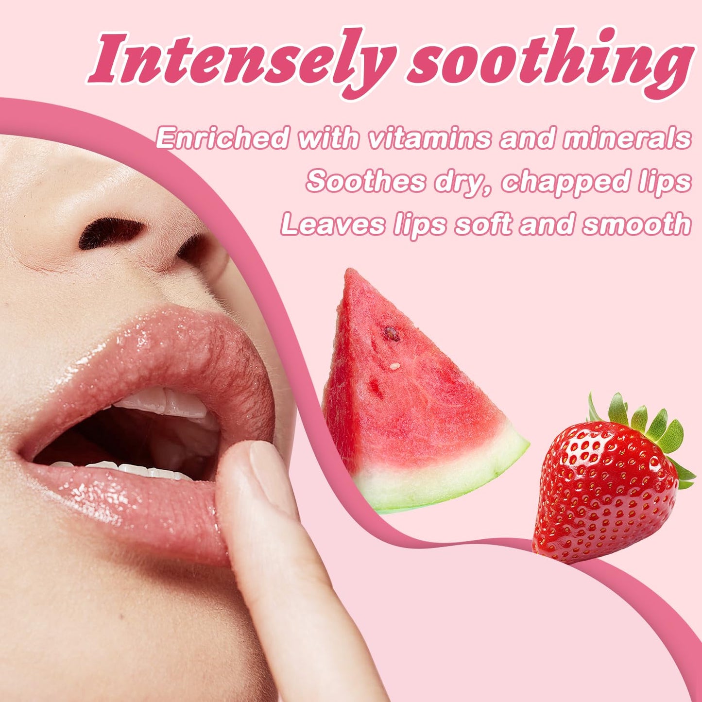 4 PCS Bee Lip Balm Honey Pot Lip Mask & Lip Scrub Set, Strawberry Watermelon Coconut Cherry Overnight Propolis Moisturizing Lip Balm Hydrating Prevention Dry and Crack Lip Exfoliator Lip Wrinkle Care