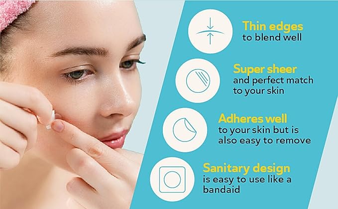 Invisible Pimple Patches for Cystic Acne - Medical Grade Hydrocolloid Acne Patches & Zit Stickers, Cystic Acne Patch for Day/Night Use - 120 Count - 3 Sizes Invisible Plus (Clear Patch)