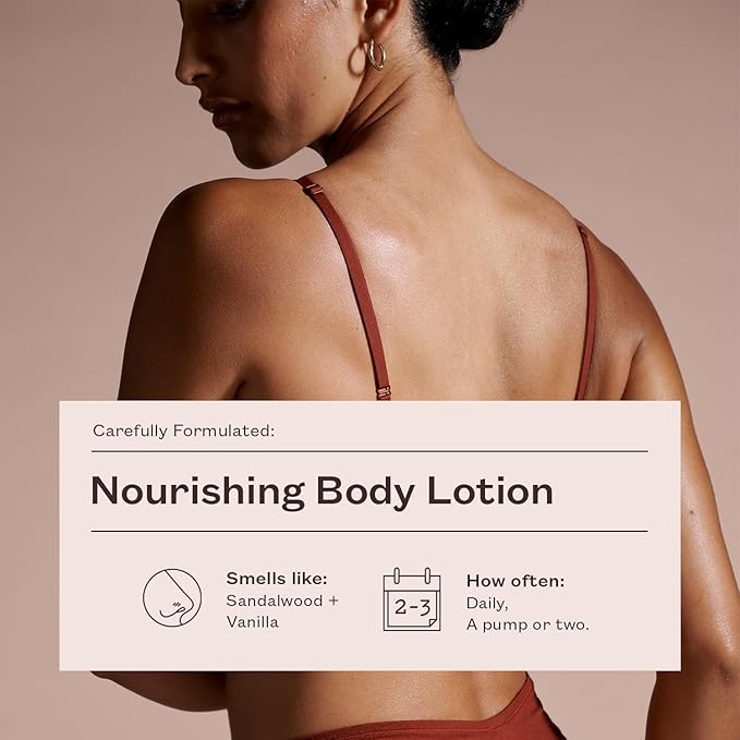 frank body Nourishing Body Lotion | Decadent Cream with Oat Extract, Avocado Oil & Squalane | Gentle, Calming & Last Hydration | Vegan & Cruelty Free | Sandalwood & Vanilla Scent | 250ml/ 8.45 fl oz