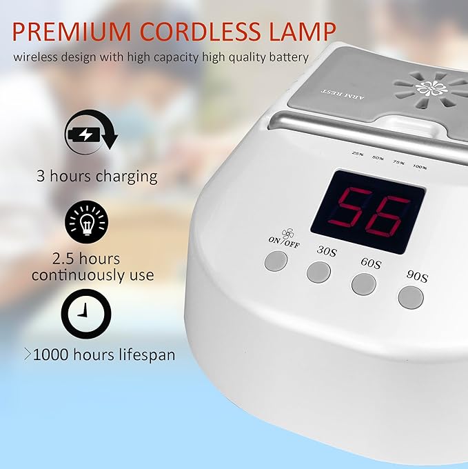 Cordless LED UV Nail Lamp,Professional