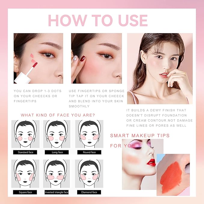 Brown Dark Liquid Blush Makeup, Liquid Blush for Oz (06#)