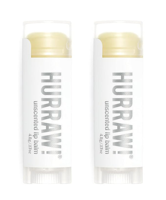 Hurraw! Unscented Lip Balm, 2 Pack: Palm