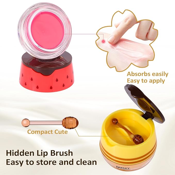 DMSKY Bee Lip Balm Honey Pot