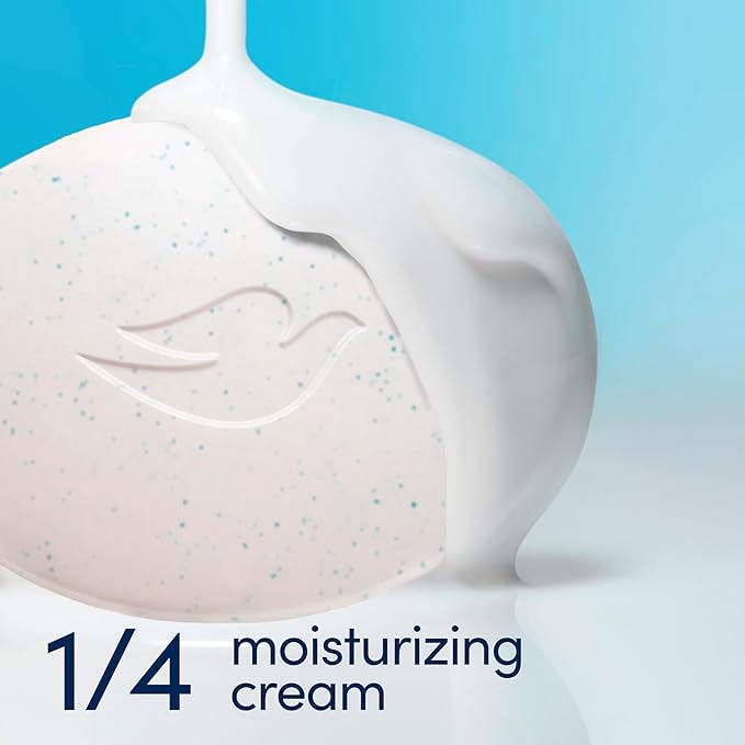 Dove Beauty Bar Gentle Exfoliating With Mild Cleanser 6 Bars More Moisturizing Than Bar Soap For Softer And Smoother Skin 3.75 oz