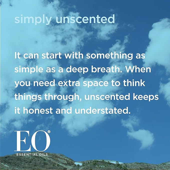 EO Hand Cream, 2.5 Ounce (Pack of 2), Unscented, Moisturizer for Dry Skin