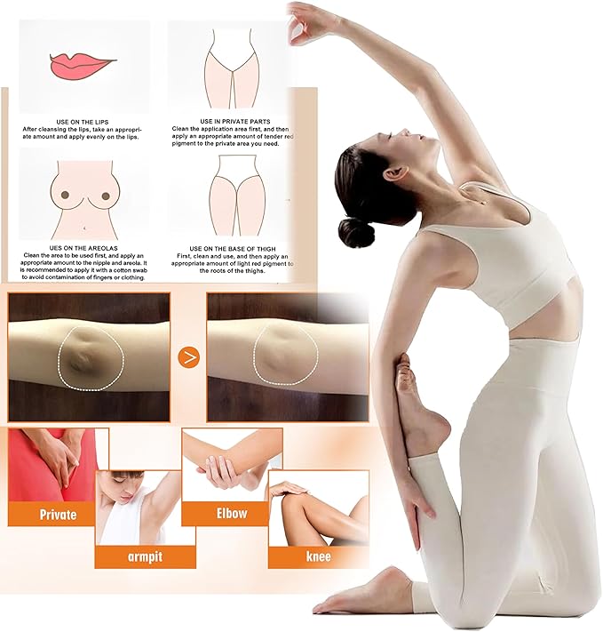 Crema para Aclarar las Axilas y Partes Intimas, Para Piel Entrepierna, Manchas Codos, Piernas Zonas, Íntimas Cara Axilas, Rodillas Cuello 50G (3 bottles loción de cuidado de axilas y partes intimas)