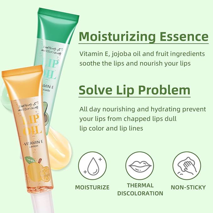 3 PCS Magic Lip Oil, Fruit Flavor Roll Magic