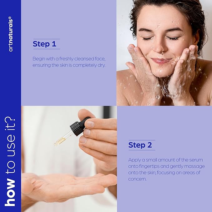 artnaturals Glycolic Serum - Face Serum - Vitamin C and Aloe Vera - Exfoliates and Minimizes Pores, Reduce Acne, Breakouts, and Appearance of Aging and Scars -1 oz.