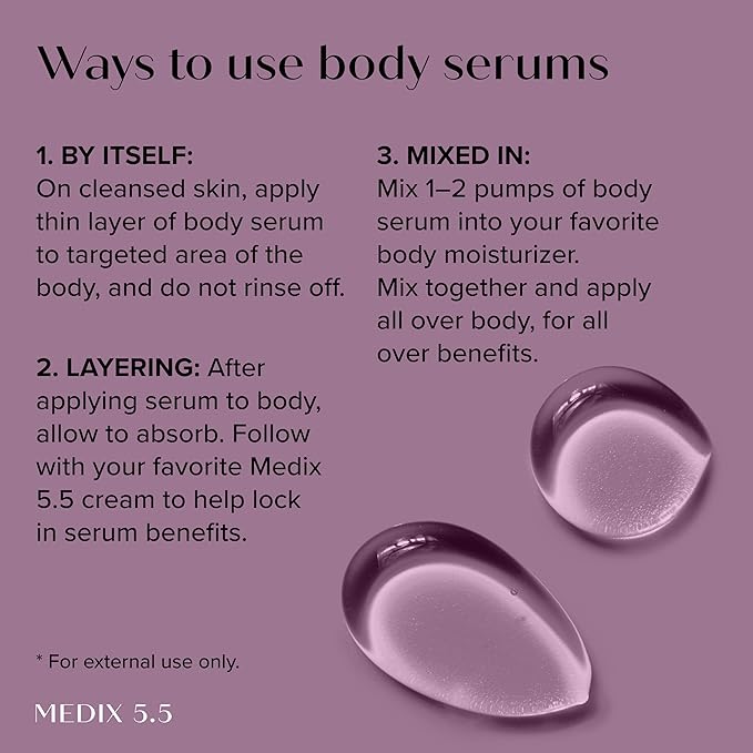 Medix 5.5 Anti Aging Body & Face Serum 3PC Bundle, 10% AHA Exfoliating Serum + 3% Hyaluronic Acid Hydrating Serum + 20% Vitamin F Oil Body Booster & Facial Serum For Daily Skin Care Routine