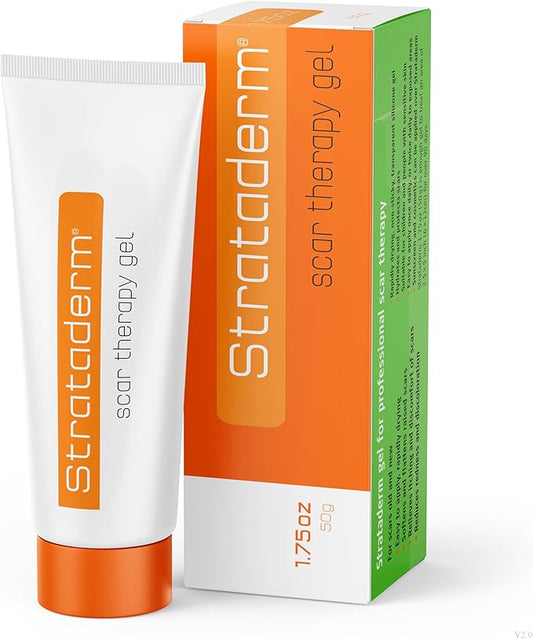 Strataderm Professional Scar Therapy Gel | Old and New Scars from General Surgery, Trauma, Wounds, Burns, Bites, Acne & Skin Disease | Reduces Redness, Discoloration, Discomfort & Itch | 50g (1.75oz)