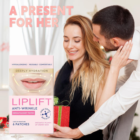 HOOJLX Anti Wrinkle Patches for Lips, Smoothing Smile Line & Lip Area Wrinkles, 6 Patches Skin-friendly Lip Lift Wrinkle Remover Patches