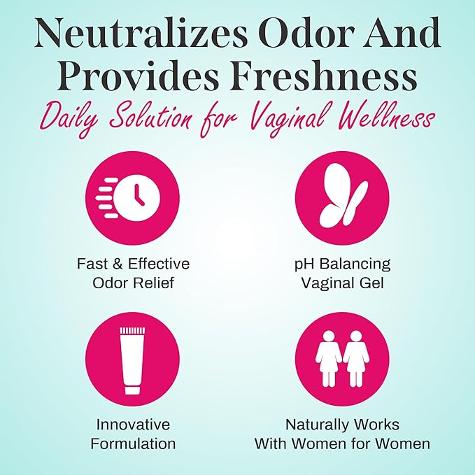 – PH Balancing Dual-Action Gel for Vaginal Health, Relieves Odor, Supports Healthy Bacteria, Fast-Acting, Paraben-Free, No-Mess for Women’s Health