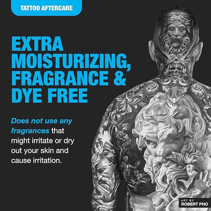 H2Ocean Aquatat Tattoo Healing Ointment - Tattoo Aftercare Cream for Tattoo Supplies - Fragrance- & Dye-Free Tattoo Care Ointment with Vitamins A & B - 0.75 oz (Pack of 2)