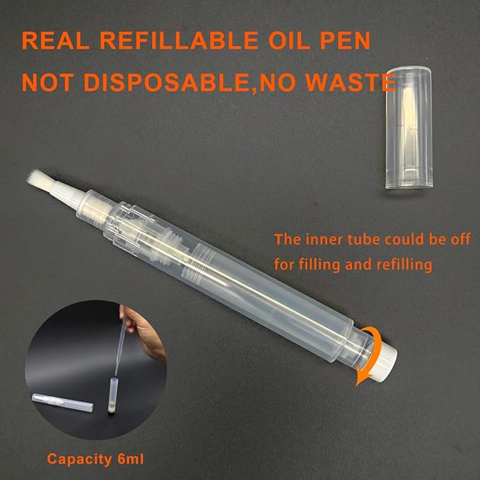 3-Pack 6ml Upgraded Refillable Cuticle