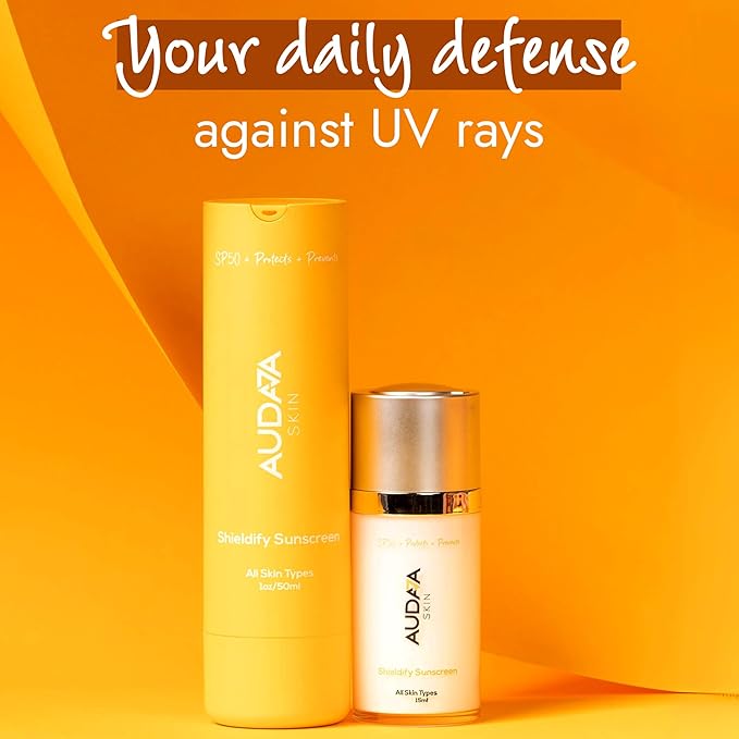 Shieldify Daily SPF 50 Mineral Sunscreen - Broad Spectrum Sun Protection for Face & Body, Non-Greasy & Water-Resistant