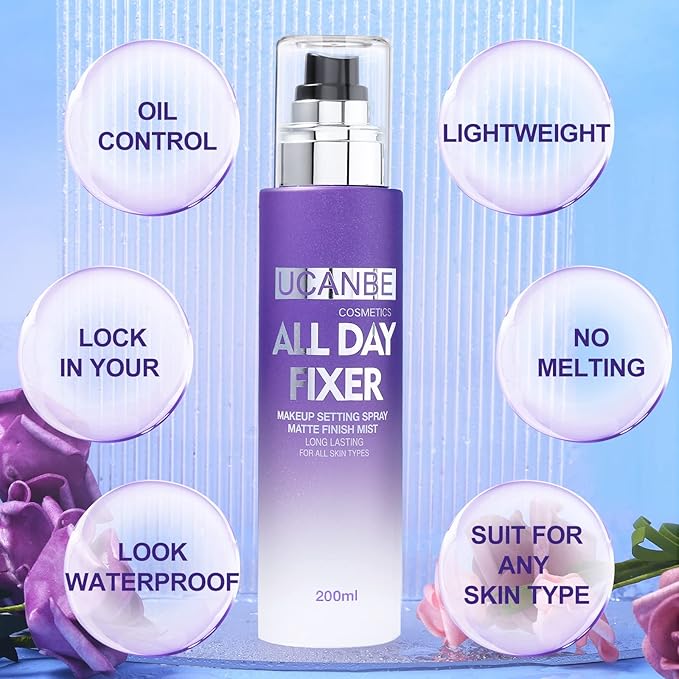 UCANBE Makeup Setting Spray - Matte Finishing Spray 6.7 Fl Oz