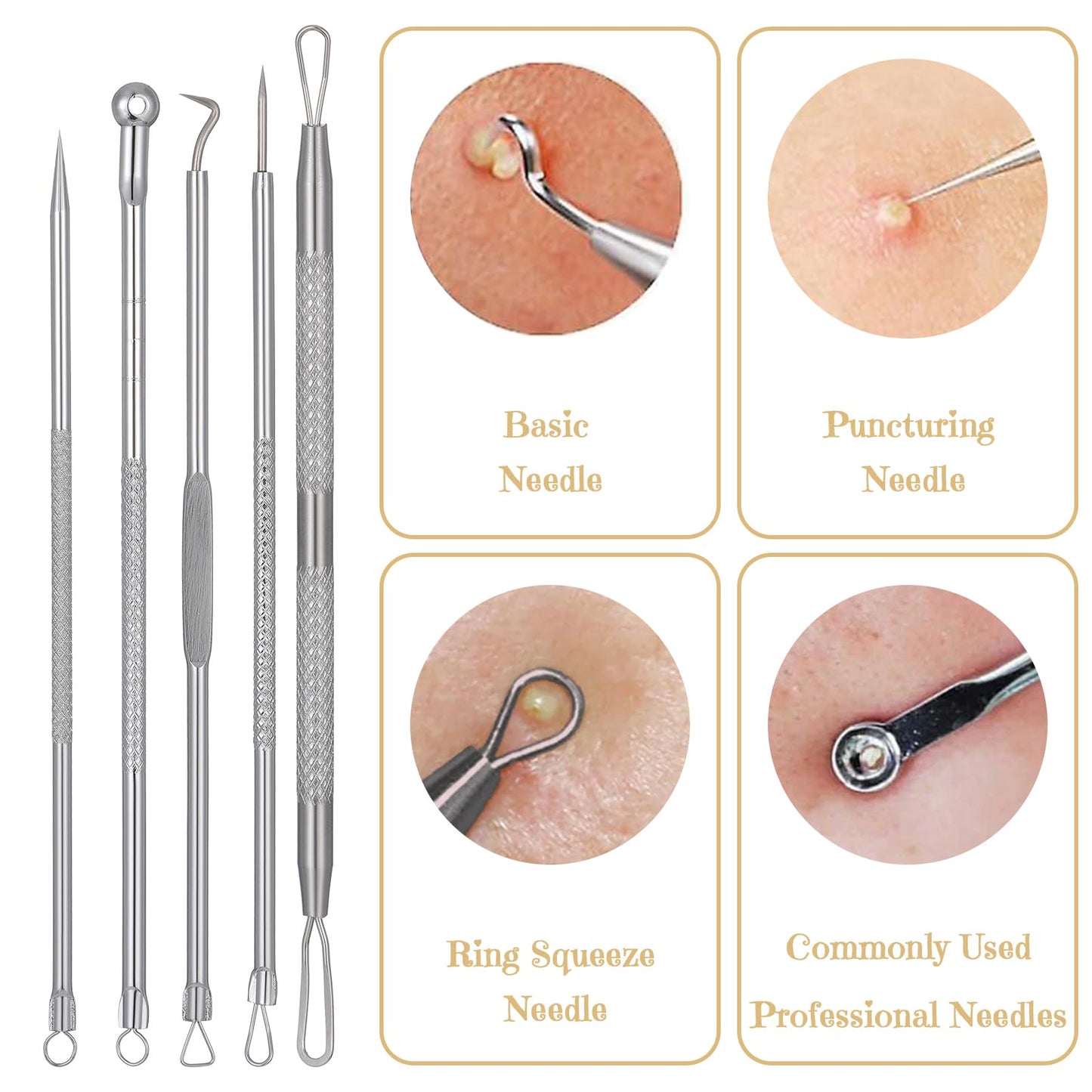 4 Pcs Clay Facial Mask Set - Turmeric, Vitamin C, Green Tea, Dead Sea Mud, and Rose Clay Skin Care Mask for Deep Cleansing, Moisturizing, and Refining Pores - 240g