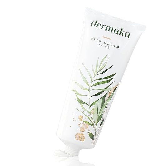 Dermaka All-Natural Cream 4 oz – Moisturizing Lotion with Arnica, Green Tea, Chamomile & Vitamin E – Hydrating, Fast-Absorbing & Non-Greasy Formula for Healthy-Looking Skin