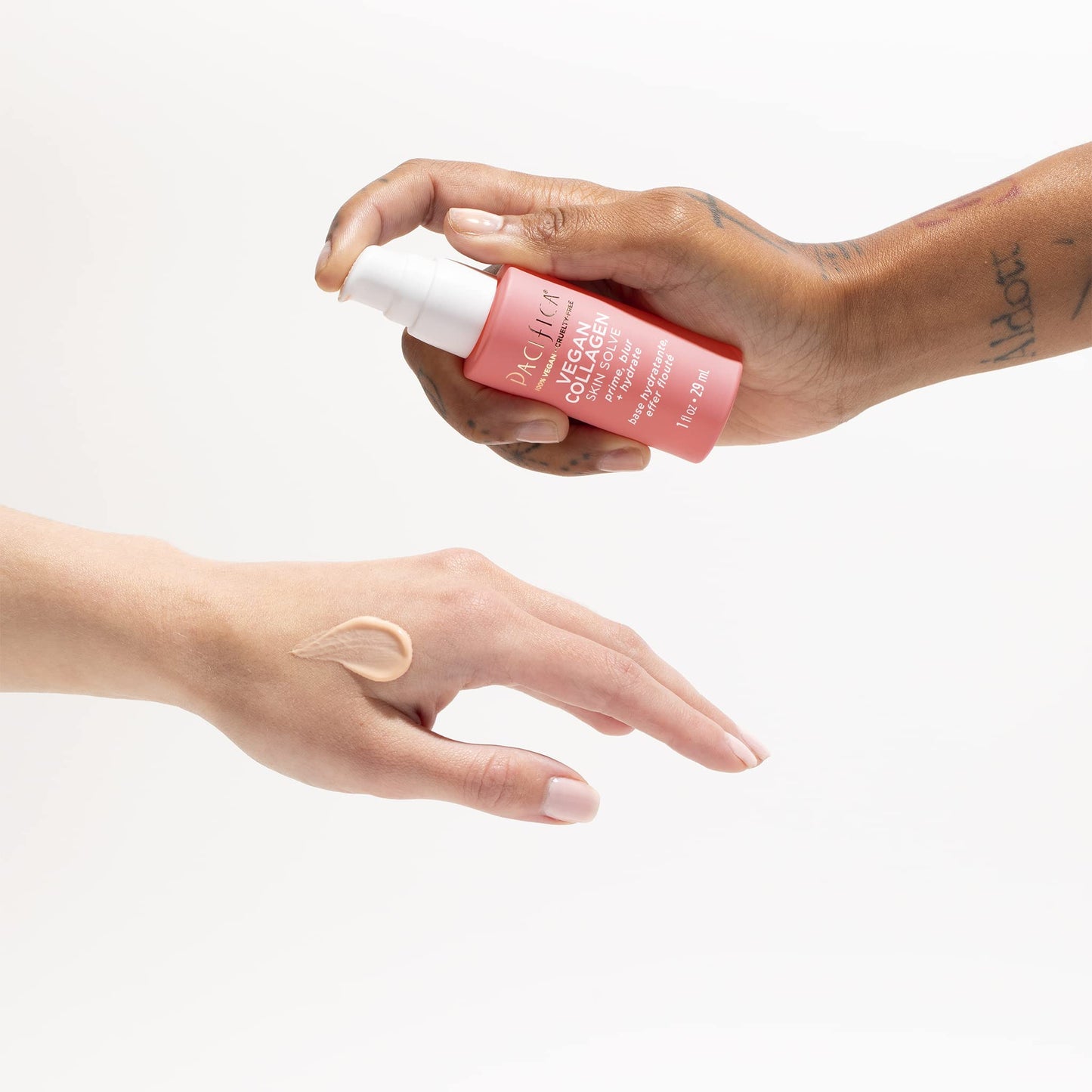 Pacifica Vegan Collagen Skin Solve Primer – 3-in-1 Face Primer that Primes, Blurs & Hydrates, Skincare-Infused Formula with Collagen Peptides, Hyaluronic Acid & Caffeine for Smooth Radiant Skin