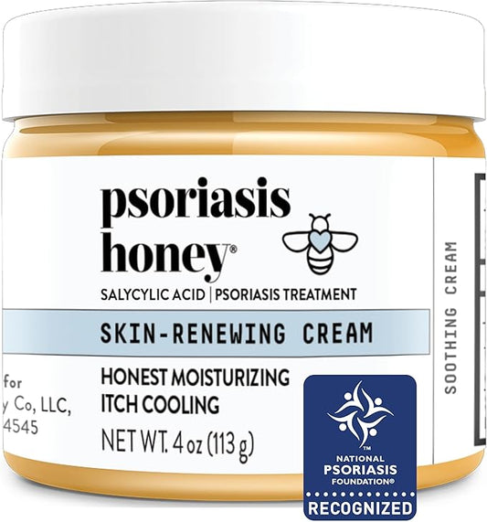 Skin-Renewing Cream - Eczema & Seborrheic Dermatitis Cream - Psoriasis Treatment for Skin, Redness & Itch Relief (4oz)