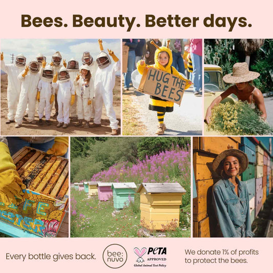 beenuvo Honey & Collagen Lip Butter, Hydrating Lip Treatment, Overnight Lip Mask, Moisturizing Lip Balm with Jojoba Oil & Squalane, Lip Care, Korean Skin Care (0.45 oz)